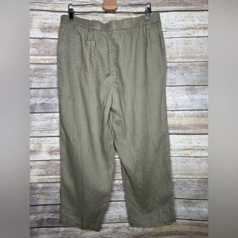 Quince 100% European Linen Pants XL Army